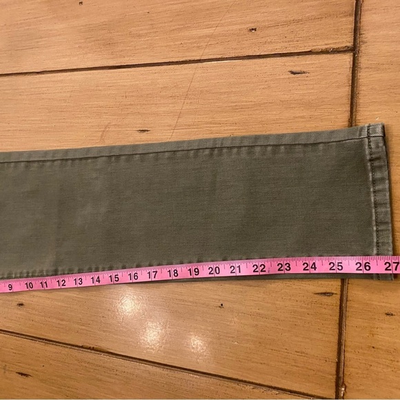 Free people Women’s Sandrine Rose Army Olive Green New size 27 virgin label - Picture 10 of 12